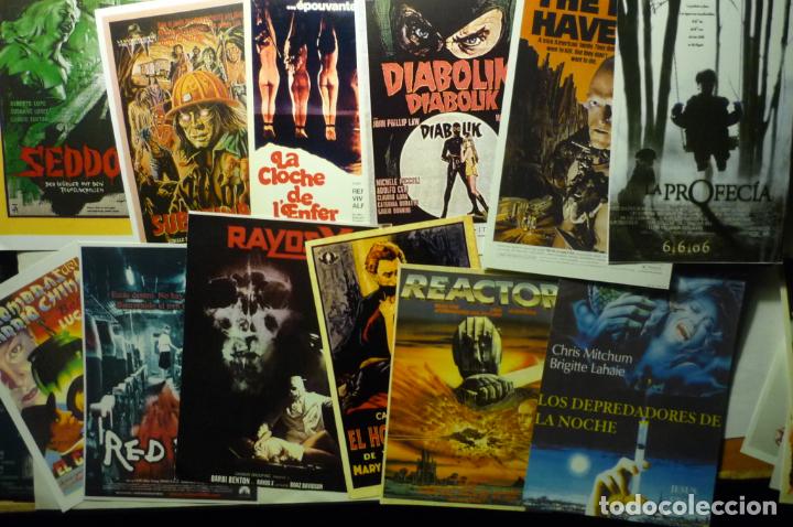 Kino: lote reproducciones papel y foto carteles espa&ntilde;oles y extranjeros terror