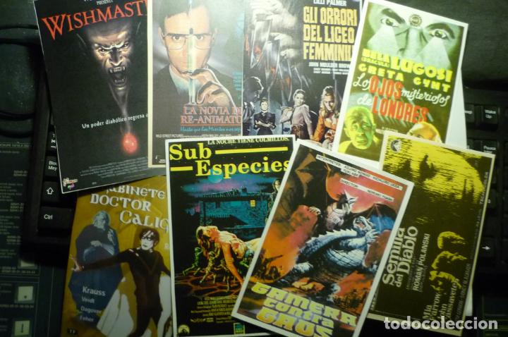 Kino: LOTE REPRODUCC.PAPEL Y FOTO CARTELES ESPA&Ntilde;OLES Y EXTRANJEROS TERROR