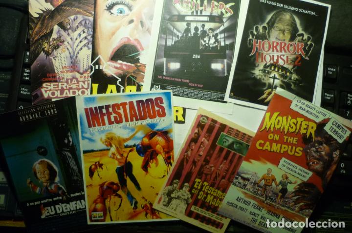 Kino: lote reproducciones peliculas terror papel espa&ntilde;oles y extranjeras