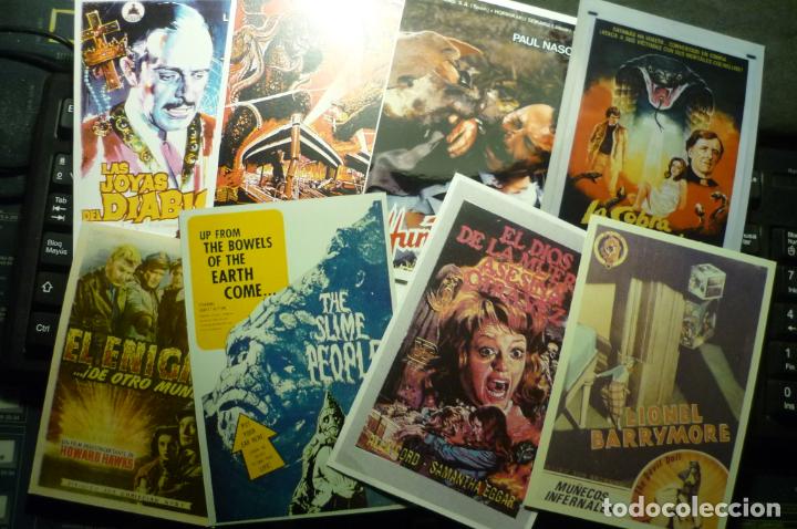 Kino: lote cartelitos terror foto- papel espa&ntilde;oles y extranjeros