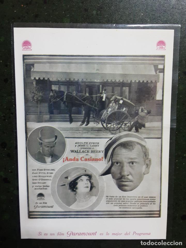 Kino: ANDA CASIANO! WALLACE BEERY, IMPRESO EN LOS A&Ntilde;OS 80