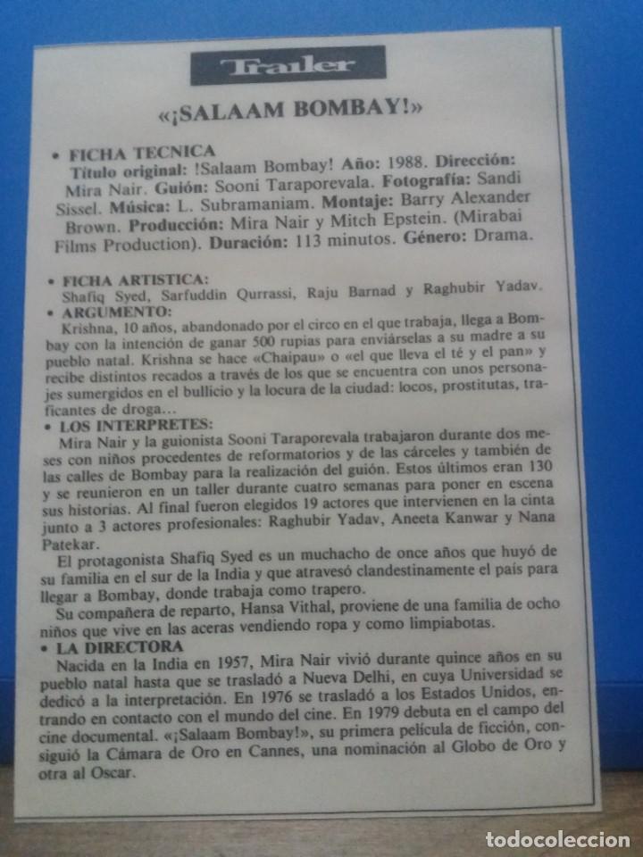 Cine: &iexcl;Salaam Bombay! - Foto 2