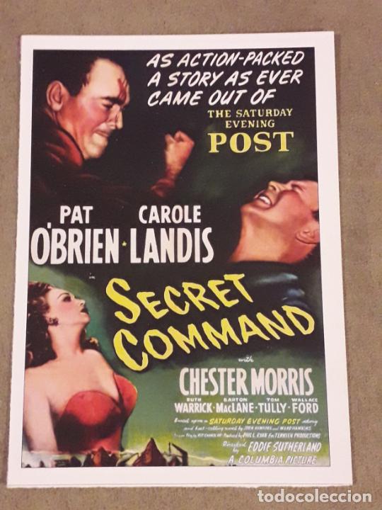 Kino: FICHA CINE BELICO, SECRET COMMAND (1944) PAT O'BRIEN, CAROLE LANDIS, CHESTER MORRIS