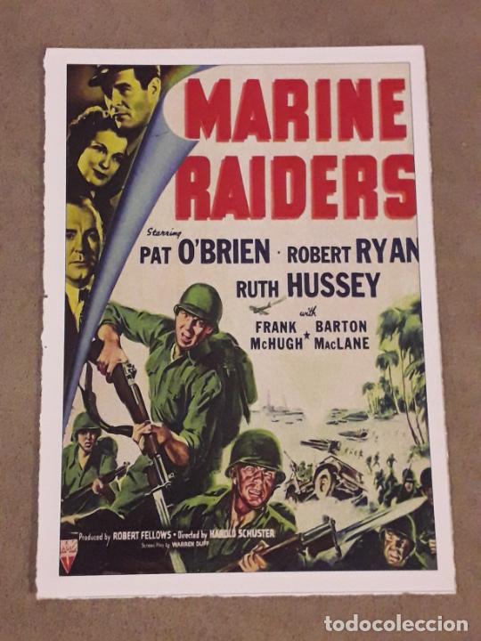 Kino: FICHA CINE BELICO, MARINE RAIDERS (APRENDIENDO A MORIR) 1944. PAT O'BRIEN, ROBERT RYAN, RUTH HUSSEY