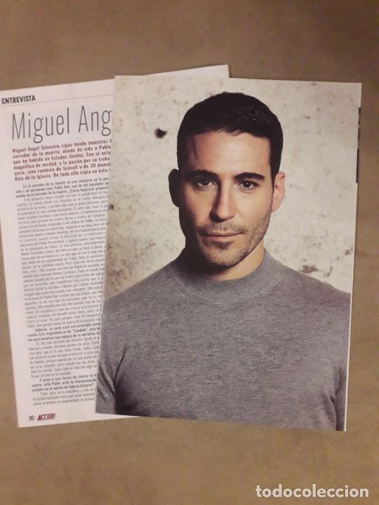 Kino: ACTOR MIGUEL ANGEL SILVESTRE, 2 HOJAS DE REVISTA, ENTREVISTA Y FOTOGRAFIA TAMA&Ntilde;O COMPLETO