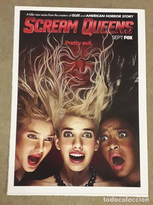 Kino: FICHA SERIE TV SCREAM QUEENS (FOX) TEMPORADA 1 EN EL REVERSO TEXTO Y FICHA TECNICA