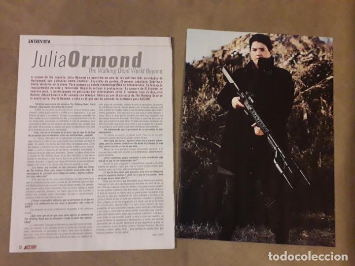 Kino: ENTREVISTA JULIA ORMOND (THE WALKING DEAD) 2 HOJAS DE REVISTA.