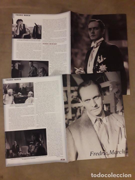 Kino: ACTOR FREDRIC MARCH, 8 PAGINAS COLECCIONABLES DE REVISTA CON 4 FOTOS TAMA&Ntilde;O COMLETO
