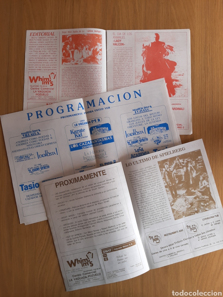 Cine: PROGRAMAS DE CINES. MULTICINES. A&Ntilde;O 1985 - Foto 3