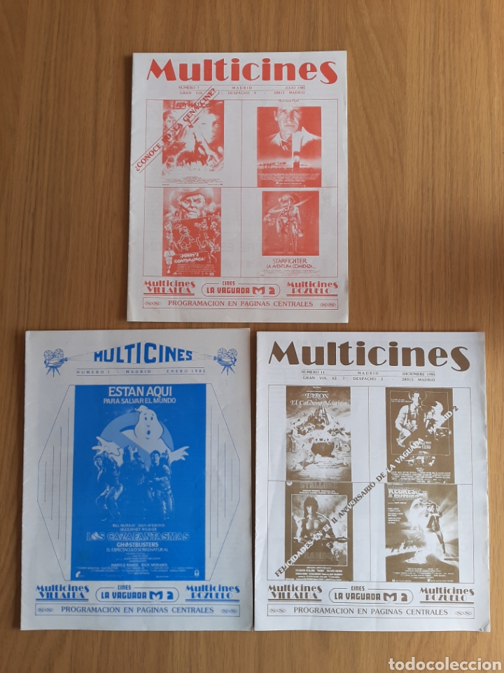 Kino: PROGRAMAS DE CINES. MULTICINES. A&Ntilde;O 1985