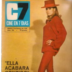 Cinema: CINE EN 7 DIAS. Nº 356. URSULA ANDRESS / LOLA FLORES / JEAN PAUL BELMONDO /. 3 FEBRERO 1968 (*)