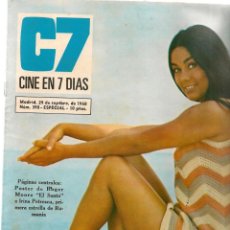 Cinema: CINE EN 7 DIAS. Nº 390. KITTY SWAN / IRINA PETRESCU / ROGER MOORE / CAROLINE MUNRO. 29/9/ 1968(*)