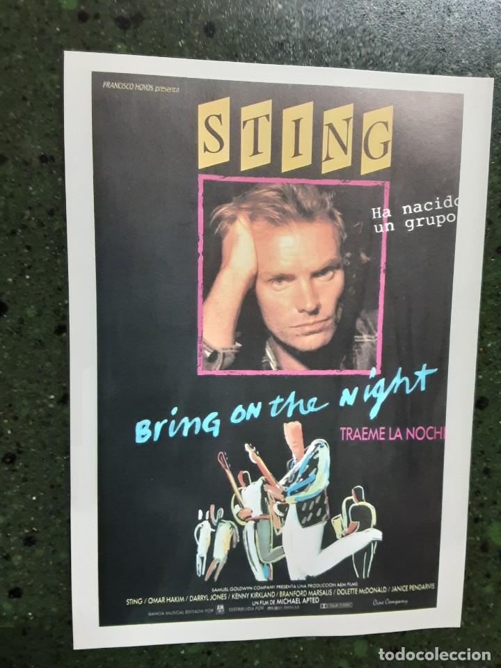 Kino: BFING ON THE NIGHT, STING, IMPRESO EN LOS A&Ntilde;OS 80