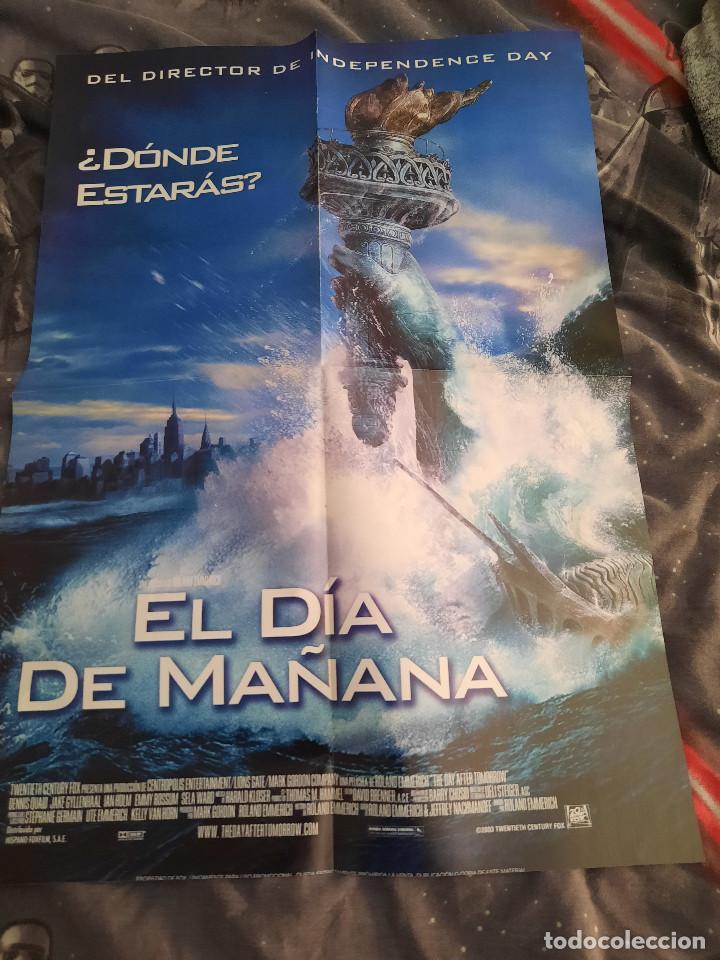 Kino: EL D&Iacute;A DEL MA&Ntilde;ANA + EL CASTIGADOR. CARTEL. DOBLADO. A3 FORMATO. BUEN ESTADO