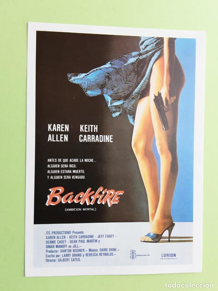 Kino: BACKFIRE, KEITH CARRADINE, IMPRESO EN LOS A&Ntilde;OS 80