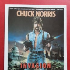 Cine: INVASIÓN U.S.A., CHUCK NORRIS, IMPRESO EN LOS AÑOS 80. Lote 401498734