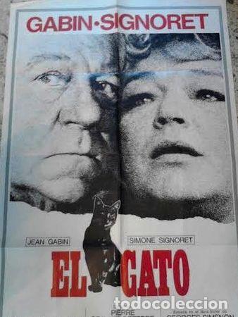 Kino: gabin y signoret afiche el gato 1970
