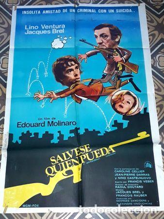 Kino: salvese quien pueda afiche lino ventura jacques brel 23180