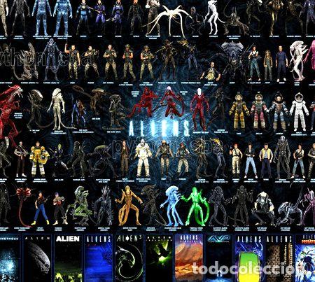 Kino: poster personajes peliculas aliens 120x90cm 4 modelos