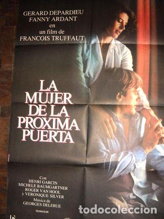 Kino: afiche cine la mujer de la proxima puerta gerard depardieu