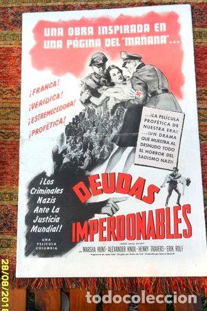 Kino: antiguo afiche publicidad pelicula deudas imperdonables