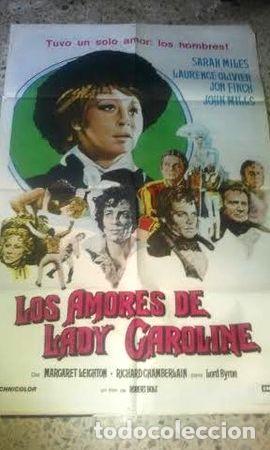 Kino: afiche los amores de lady caroline