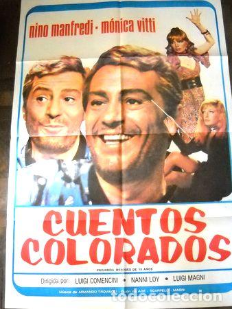 Kino: afiche cine cuentos colorados nino manfredi monica vitti ita
