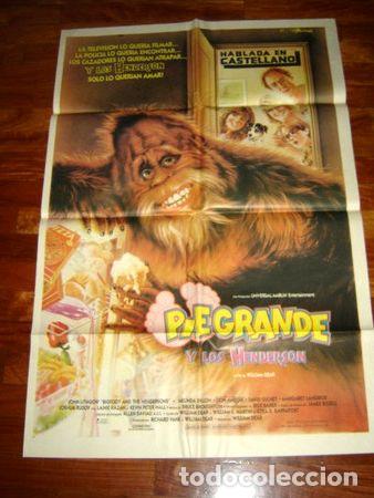 Kino: afiche de cine pie grande y los henderson 1987 john litgow
