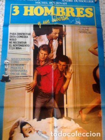 Kino: afiche 3 hombres y un biberon