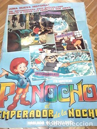 Cine: afiche cine pinocho el emperador de la noche dibujos animado