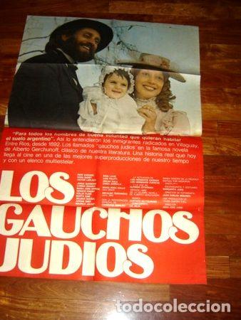 Kino: afiche de cine los gauchos judios juan jose jusid 1975