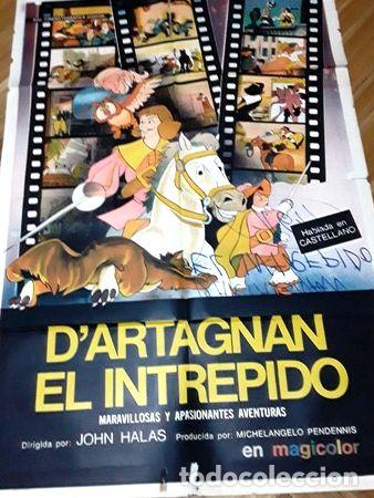 Kino: afiche cine dartagnan el intrepido john halas dibujos animad