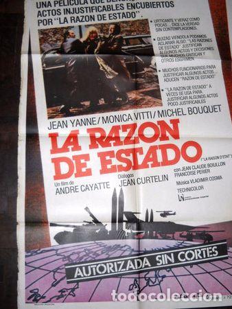 Kino: afiche cine la razon de estado michel bouquet andre cayatte