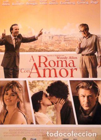 Kino: afiche a roma con amor woody allen 2012 original cine