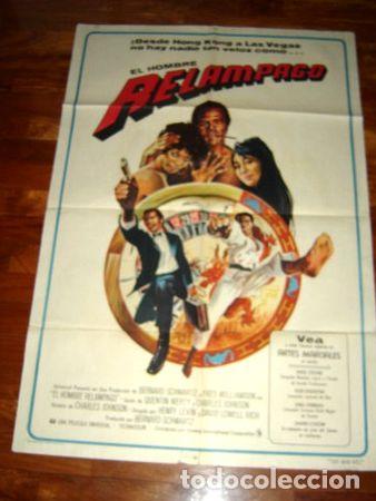 Kino: afiche de cine el hombre relampago fred williamson karate
