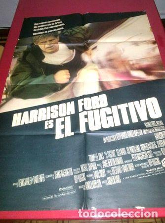 Kino: harrison ford es el fugitivo afiche de cine original c292