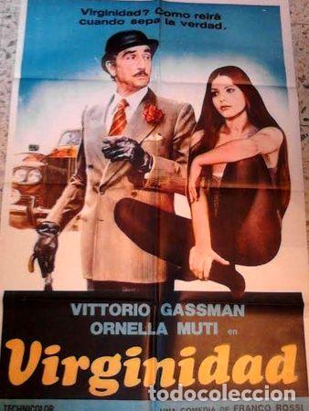 Kino: vitttorio gassman y ornella muti afiche virginidad 1976