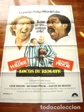 Kino: afiche de cine locos de remate gene wilder richard pryor