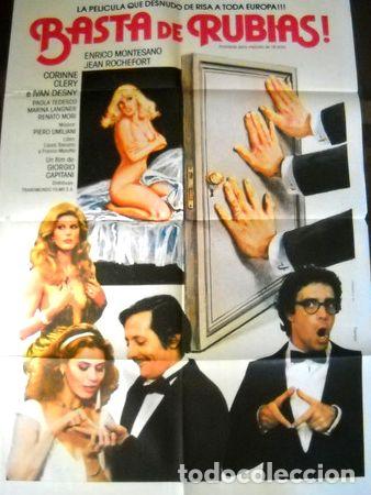 Kino: afiche cine basta de rubias enrico montesano jean rocheford