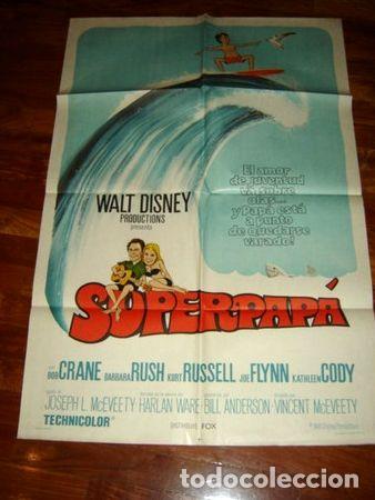 Kino: afiche superpapa superdad argentina movie moster 1973 disney