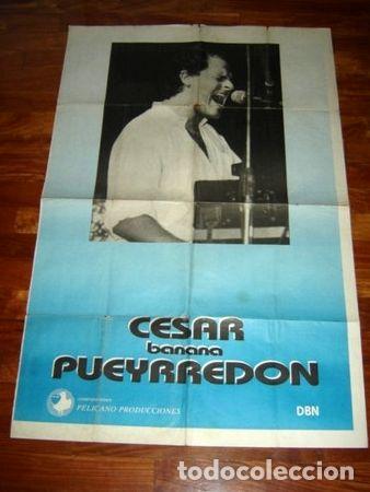 Kino: afiche cesar banana pueyrredon 1988 pop rock nacional poster