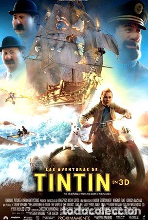 Kino: poster original cine las aventuras de tintin steven spielb