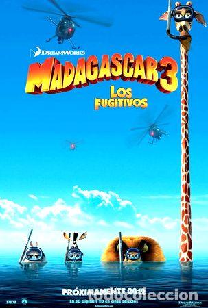 Kino: poster original cine madagascar 3 los fugitivos