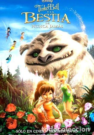 Kino: poster original cine tinkerbell y la bestia de nunca jamas