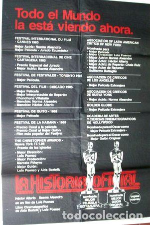Kino: la historia oficial poster original pelicula muy bueno