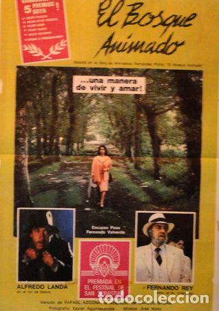 Kino: afiche original cine el bosque animado cuerda 1987 x 2