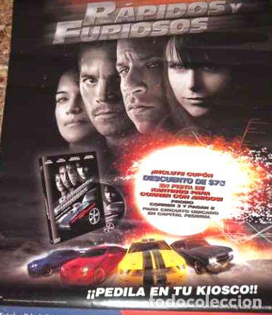 Kino: rapidos y furiosos vin diesel poster de kiosco 57 x 77 boedo