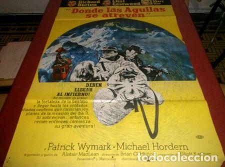Kino: donde las aguilas se atreven eastwood afiche de cine 352