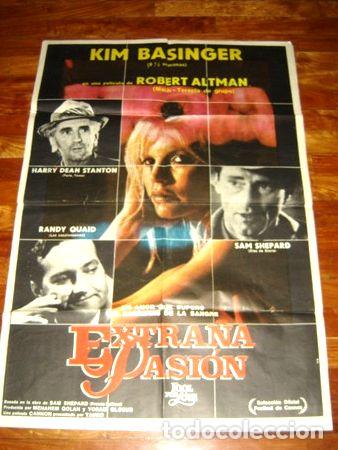 Kino: afiche de cine extrana pasion kim bassinger quaid shepard