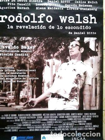 Kino: poster de la pelicula rodolfo walsh revelacion escondido